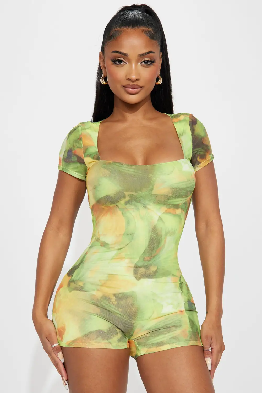 Citris Days Romper - Green/combo