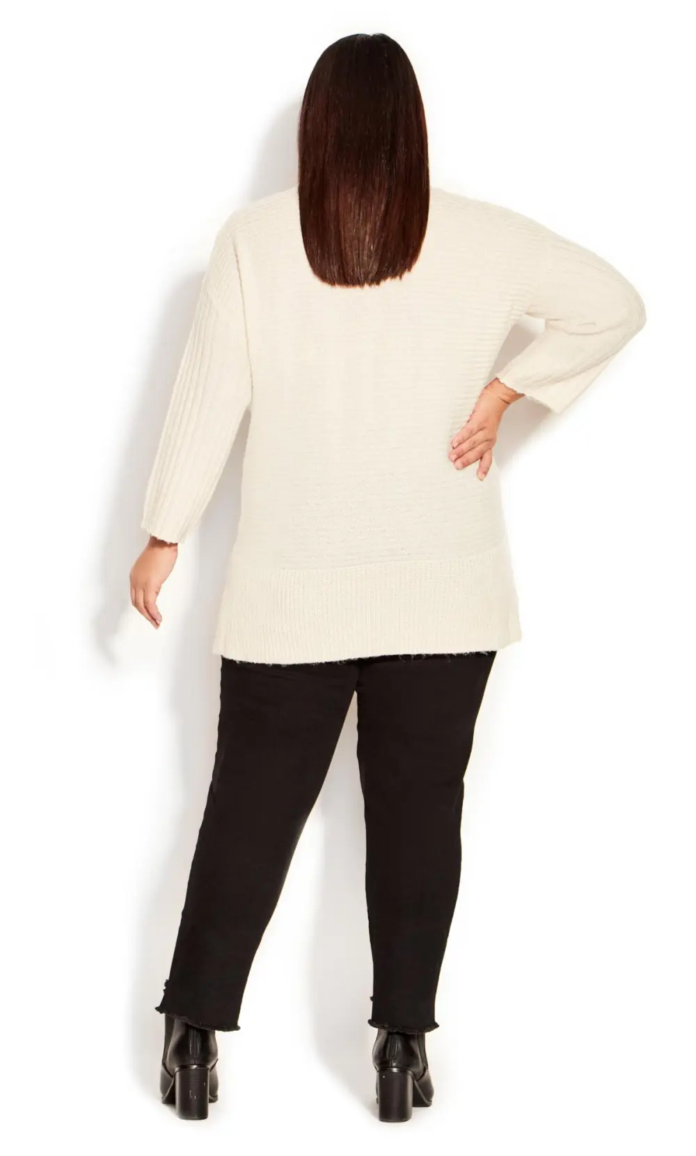 Evans Cream Roll Neck Knitted Jumper
