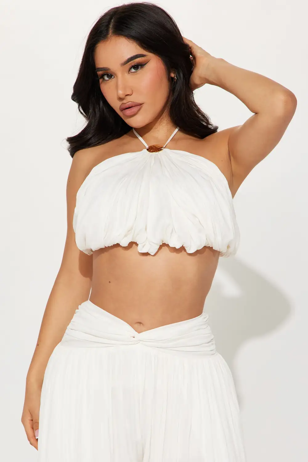 Vacation Is Calling Pant Set - White
