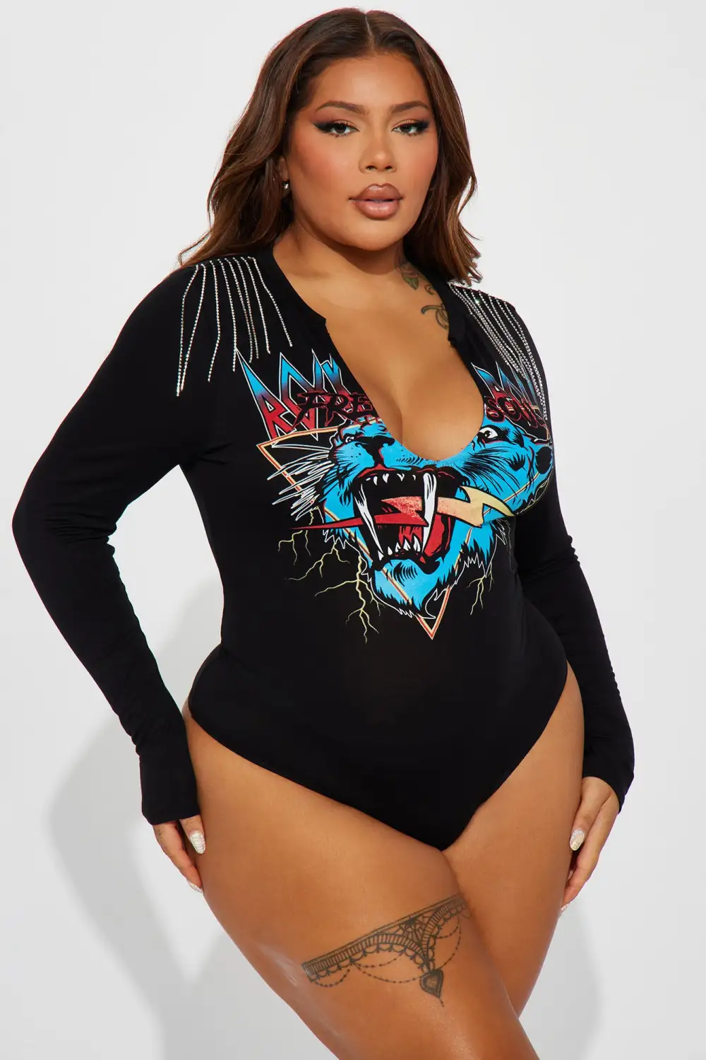Rock N Soul Bodysuit  - Black