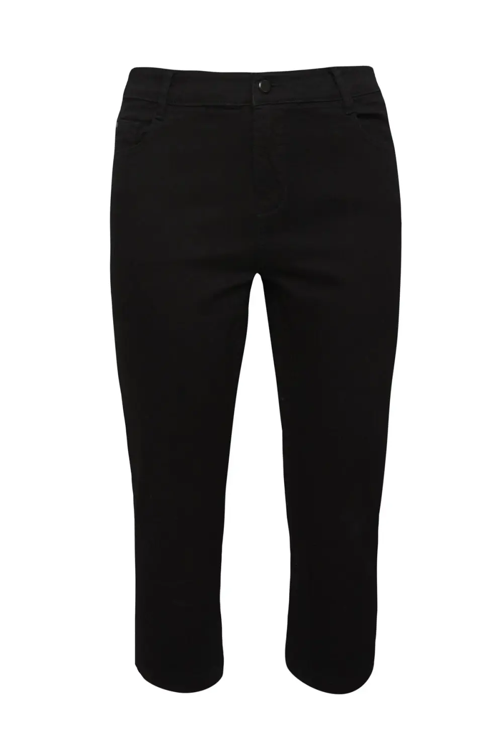 Evans Black Cropped Skinny Jeans