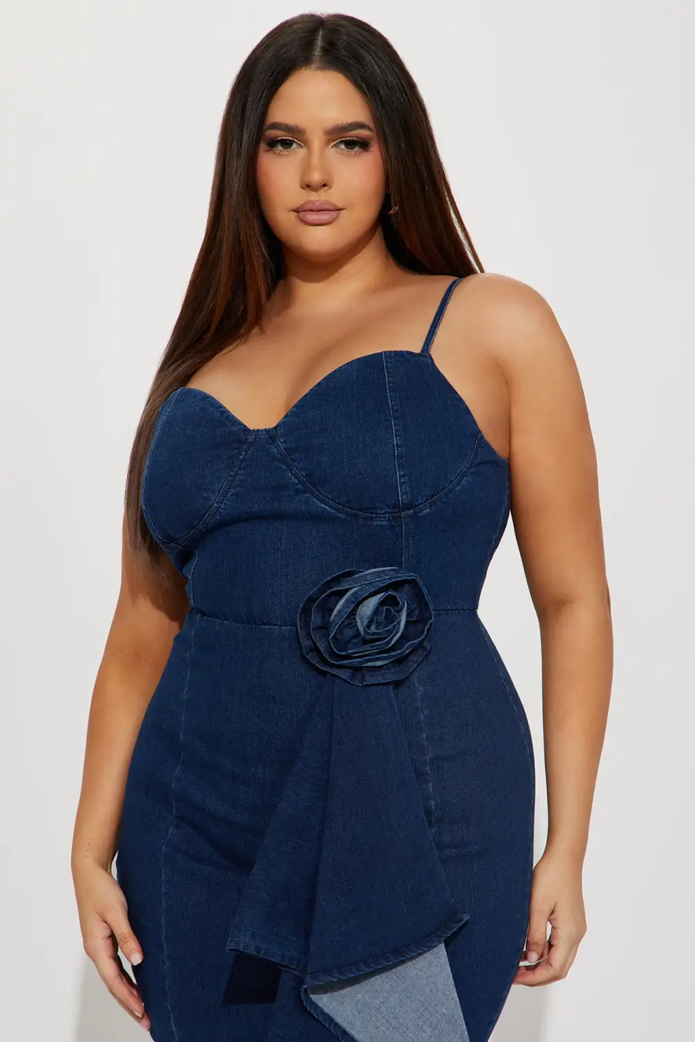 Justyne Denim Gown - Denim