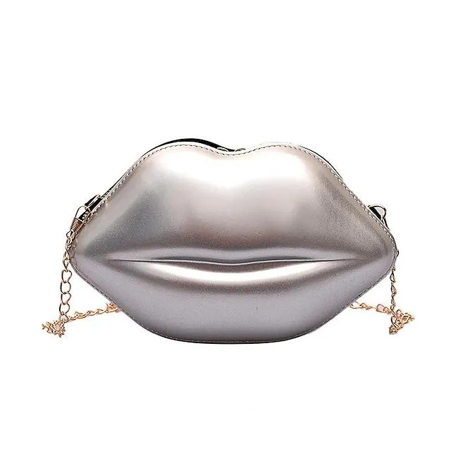 Women's Crossbody Bag Clutch Mobile Phone Bag PU Leather Party Holiday Zipper Lightweight Solid Color Silver Black White