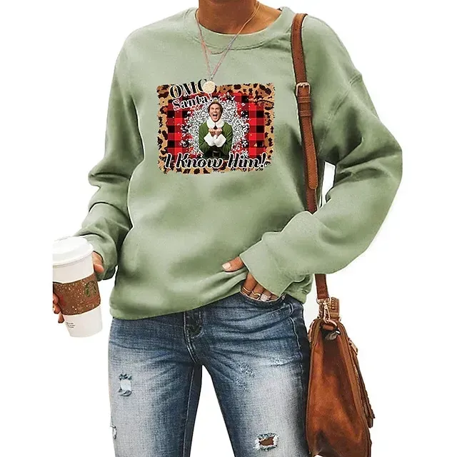 Christmas Ugly Christmas Sweater / Sweatshirt Hoodie Pullover Print Graphic Hoodie For Men's Women's Unisex Adults' Hot Stamping 100% Polyester Party Festival