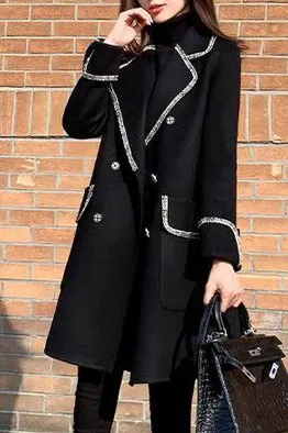 Hepburn Mid Length Lapel Coat