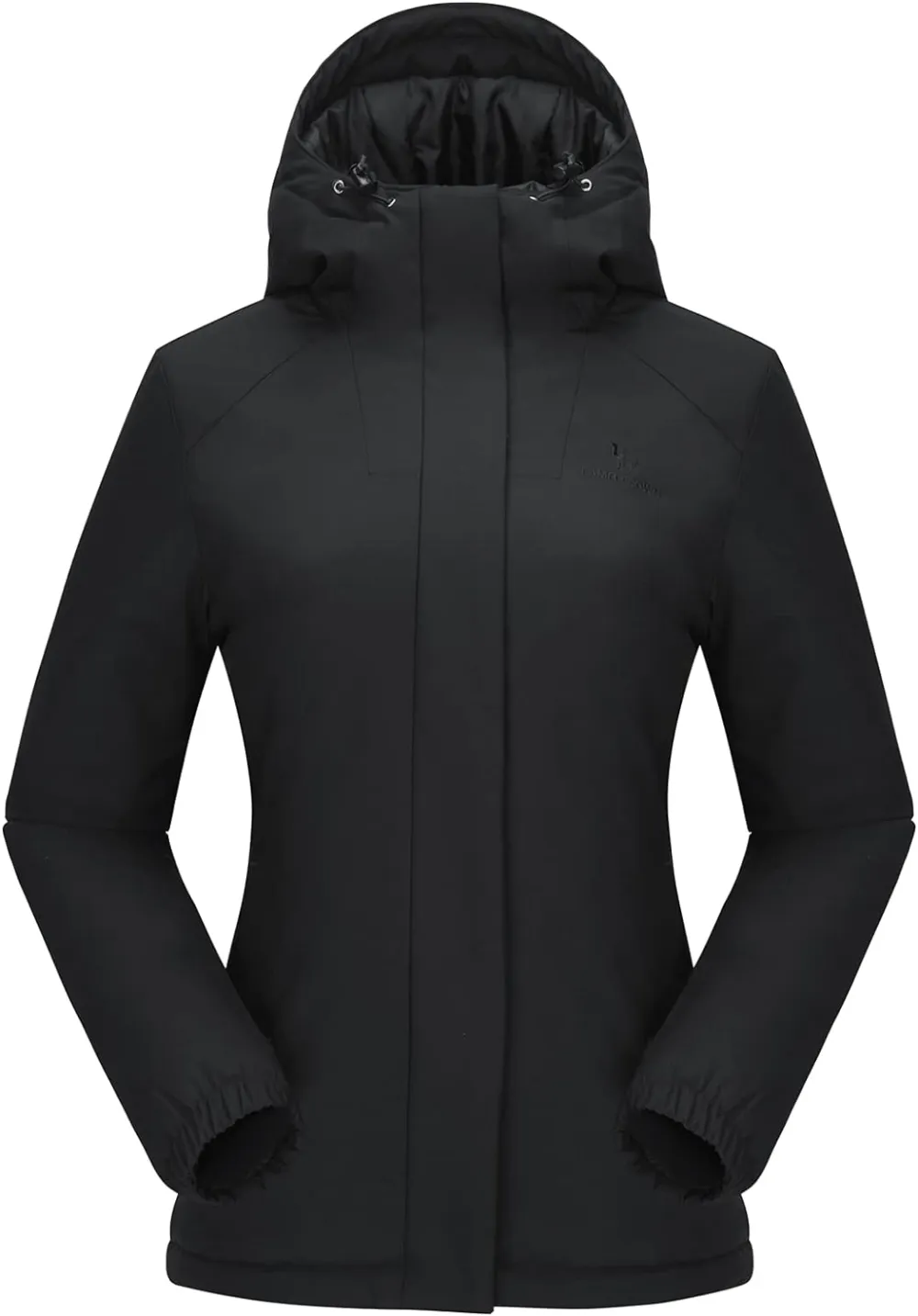 Women's Waterproof Mountain Ski Snow Jacket with Fleece Outdoor Windproof Raincoat Hooded for Fall and Winter