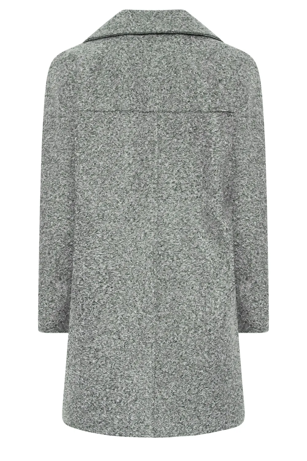 YOURS PETITE Curve Grey Boucle Formal Coat