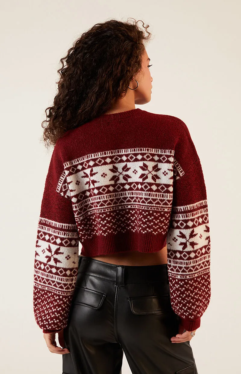 LA Hearts Fair Isle Sweater
