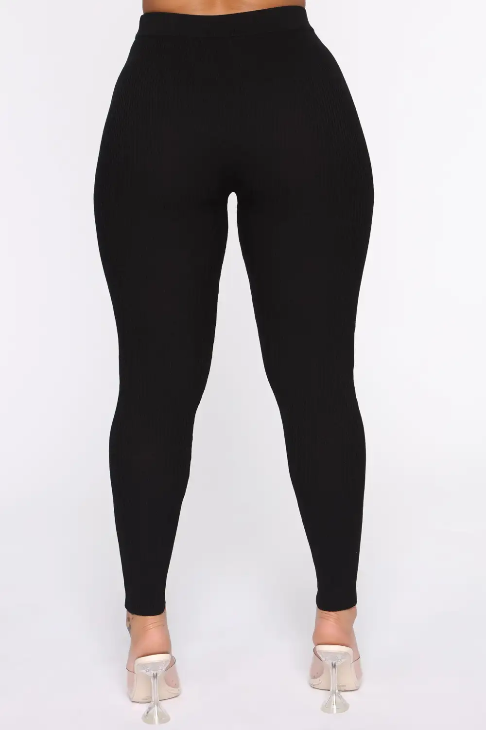 Wrong Way Sweater Pant Set - Black