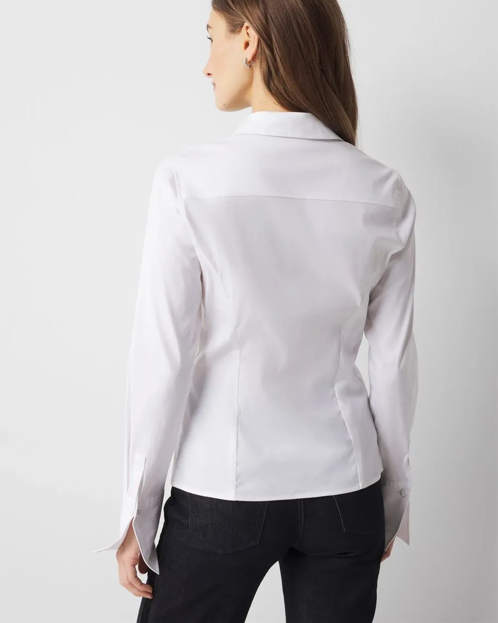 Tapered Waist Poplin Shirt