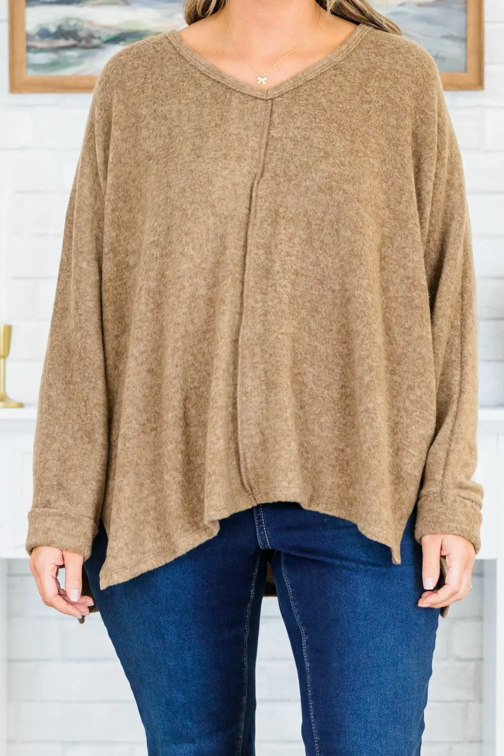 Let's Chill Sweater, Mocha