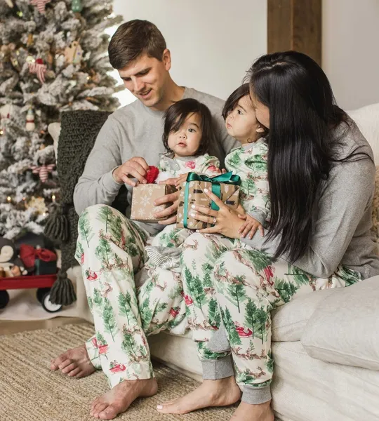 Present Delivery Organic Cotton Matching Family Pajamas