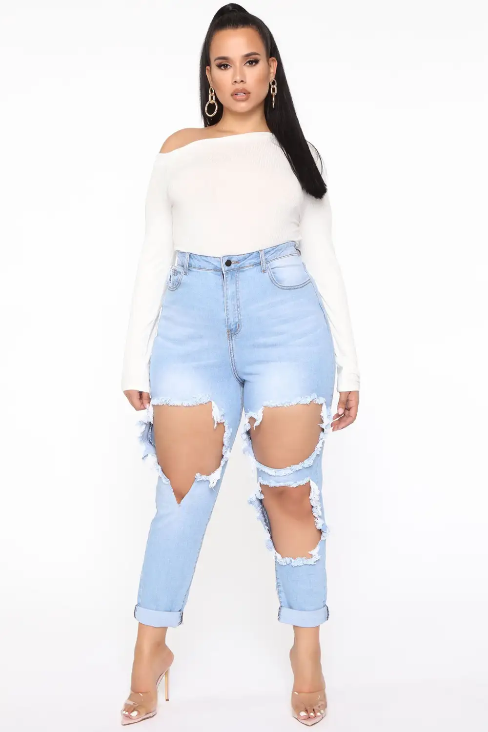 Carla One Shoulder Bodysuit - Ivory