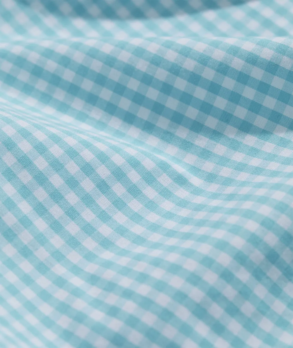 Stretch Poplin Gingham Shirt