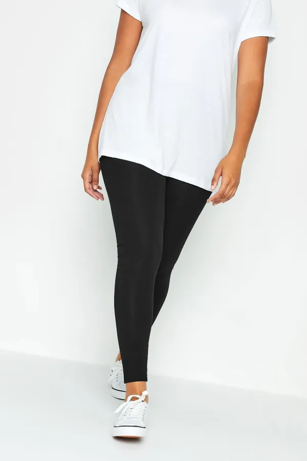 M&Co Black Stretch Cotton Leggings