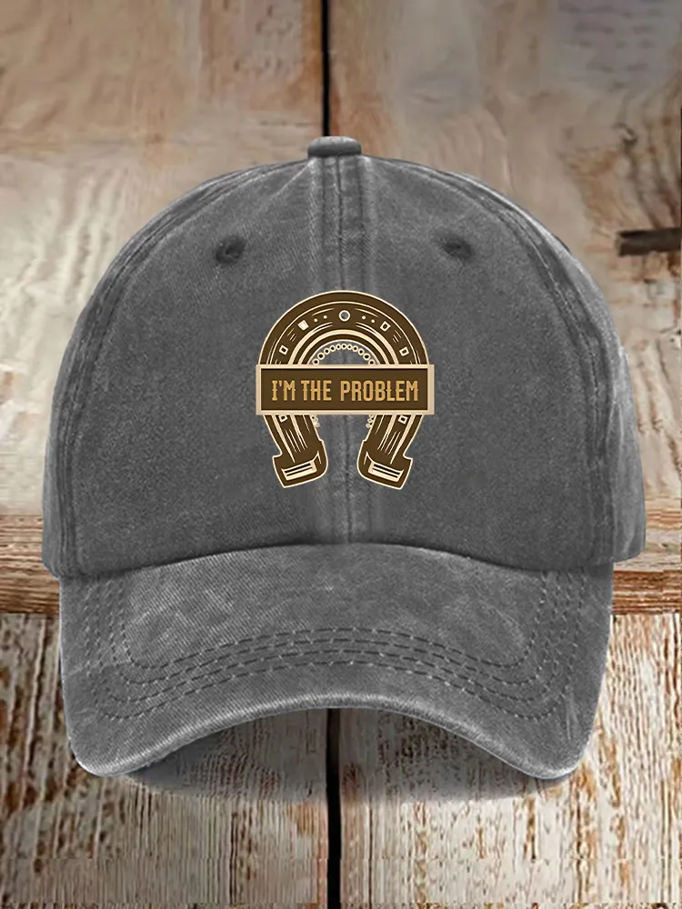I'M The Problem Patterned Printed Baseball Caps