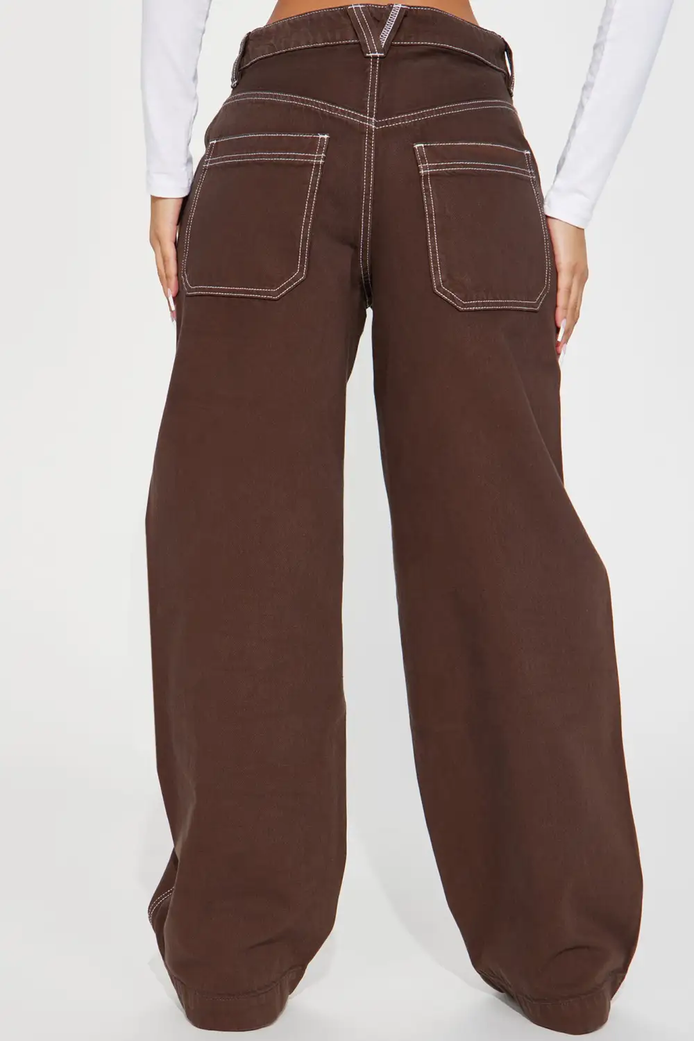 Palermo Non Stretch Skater Jeans - Chocolate