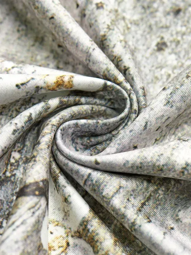 Große Größen Geblümt Lässig V-Ausschnitt Kurzarm Kleider