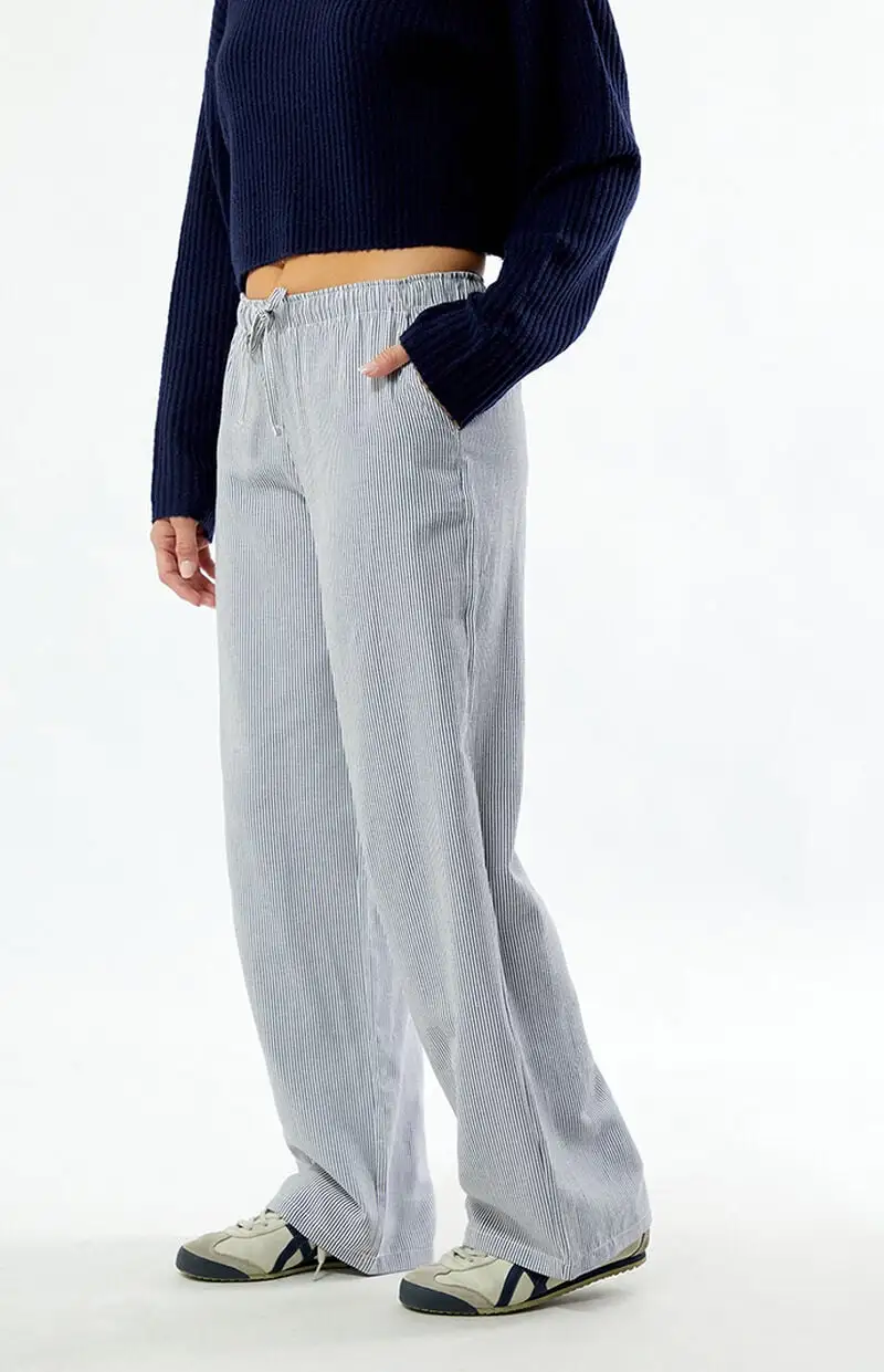 Beverly and Beck Linen Pull-On Pants