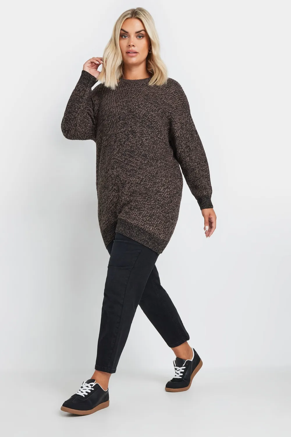 YOURS Curve Pink Essential Knitted Jumper