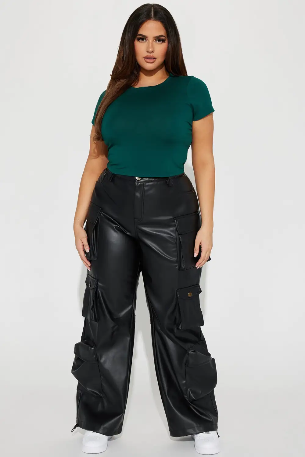 Judia Crew Neck Top - Hunter