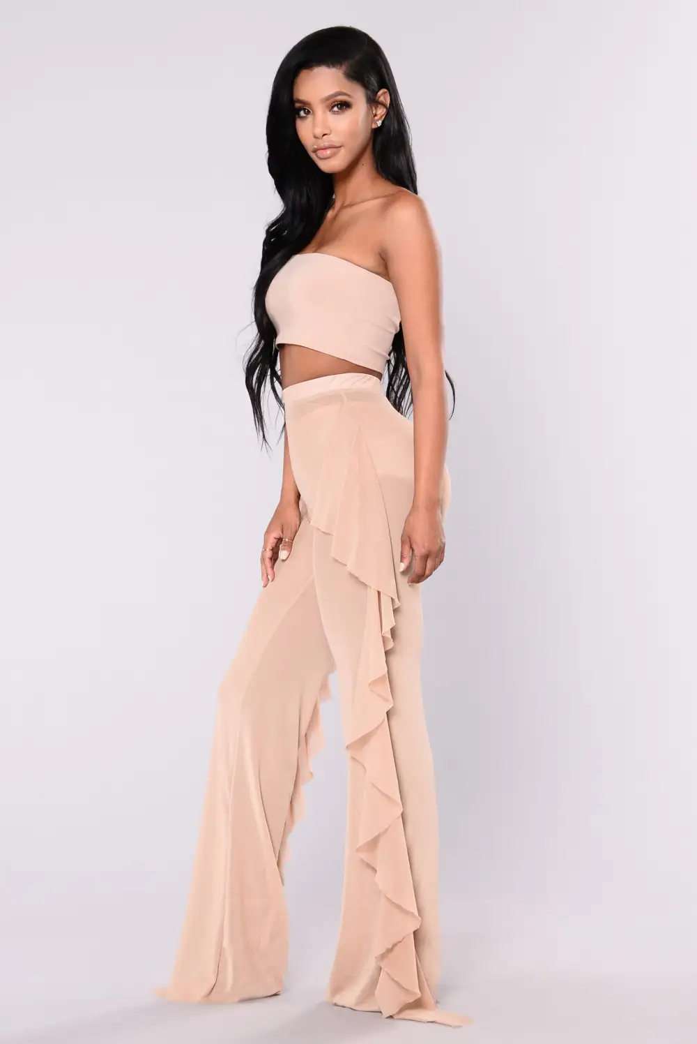 Sunshine See Through Cover Up Pant - Mocha