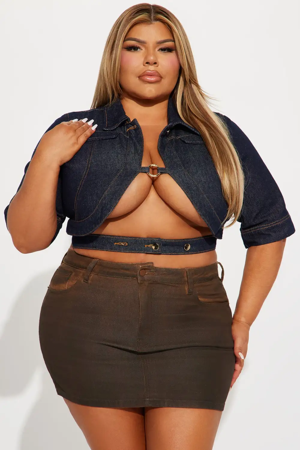 Ridin' Around Denim Top - Dark Wash