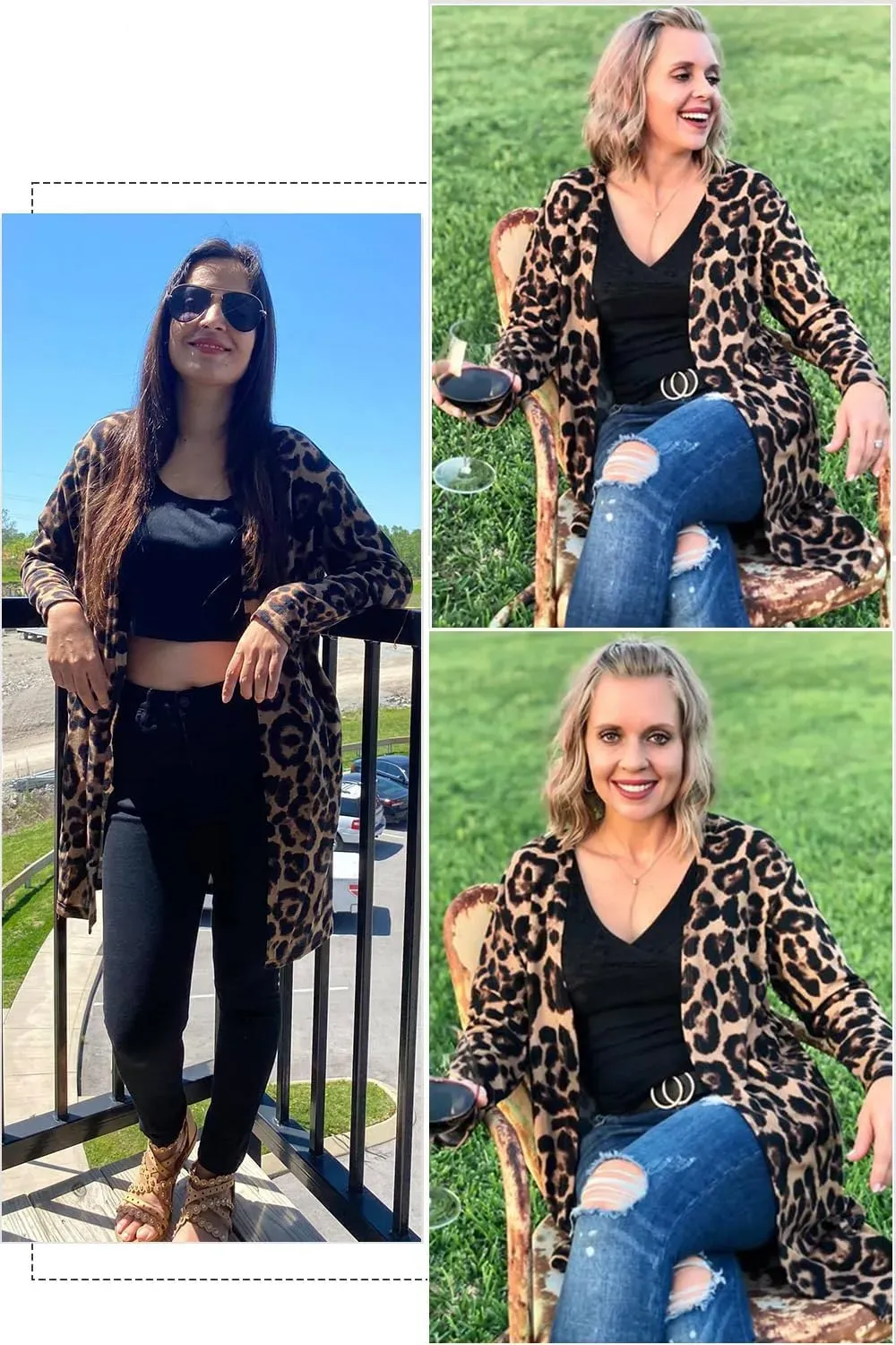 Women's Long Sleeve Lightweight Cardigan with Pockets Jacket