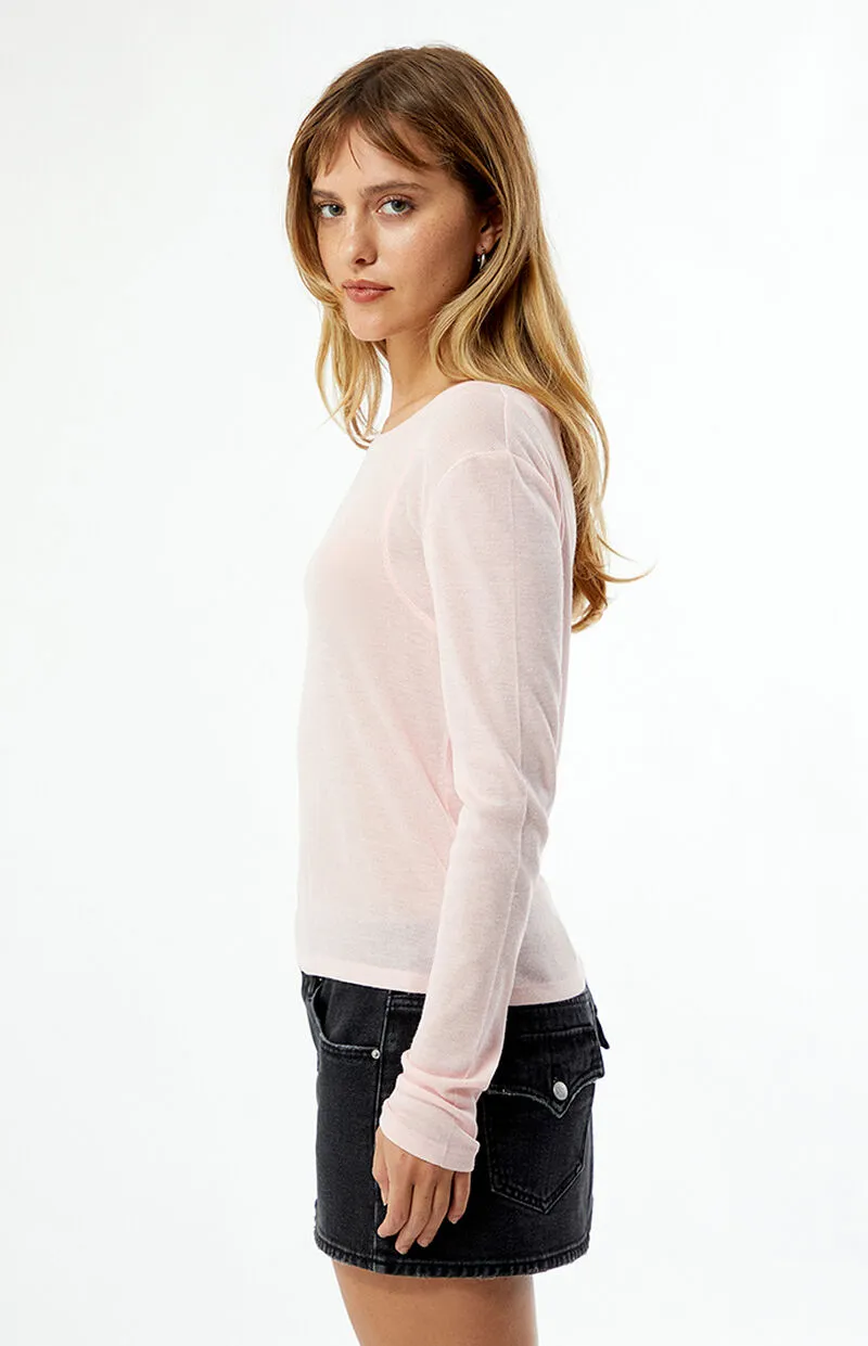 Est. PAC 1980 Ribbed Crew Neck Long Sleeve Top