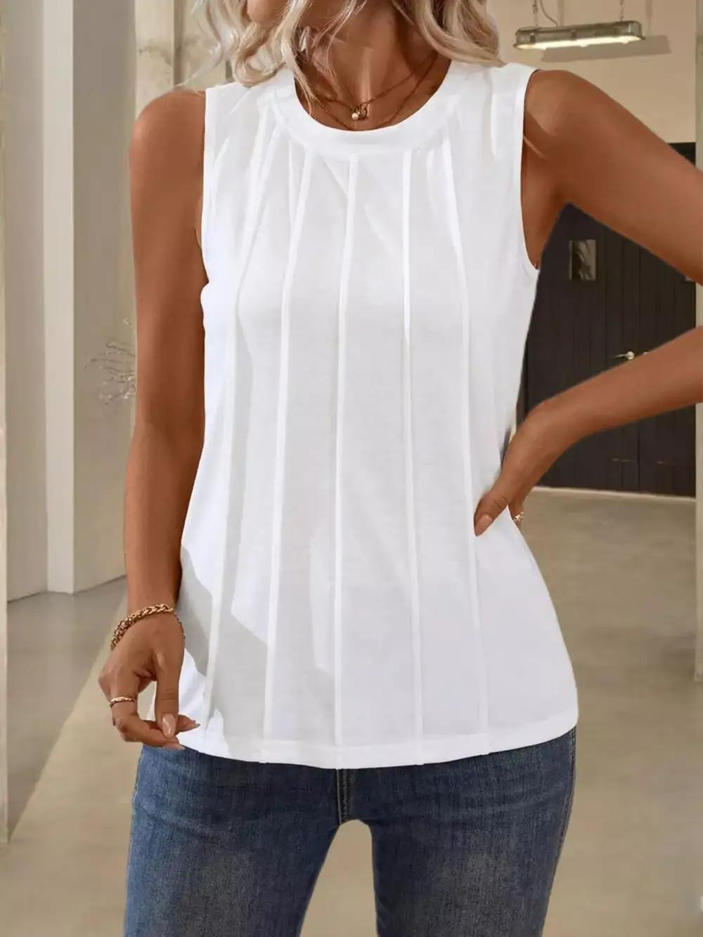 Round Neck Tank Top