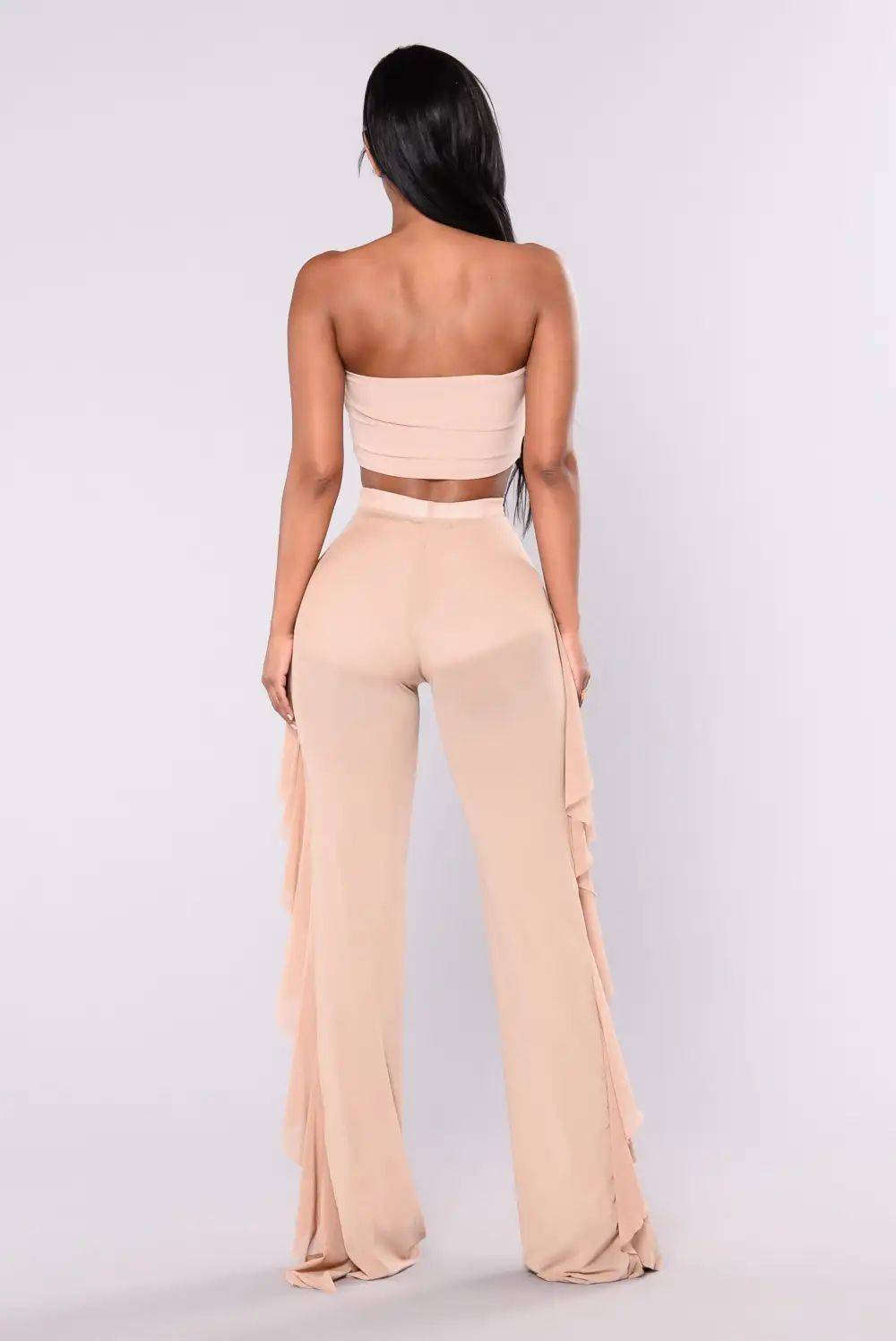 Sunshine See Through Cover Up Pant - Mocha