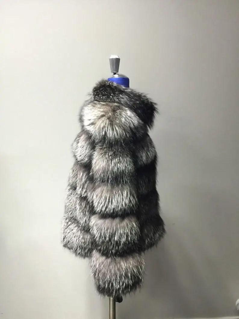 Silver Fox Fur coat
