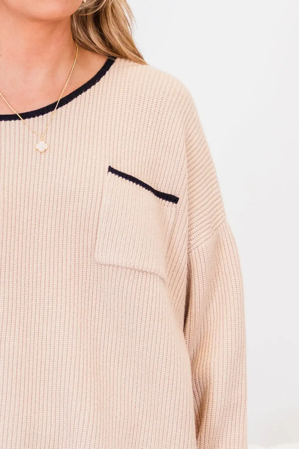 Can't Keep Going Sweater, Taupe