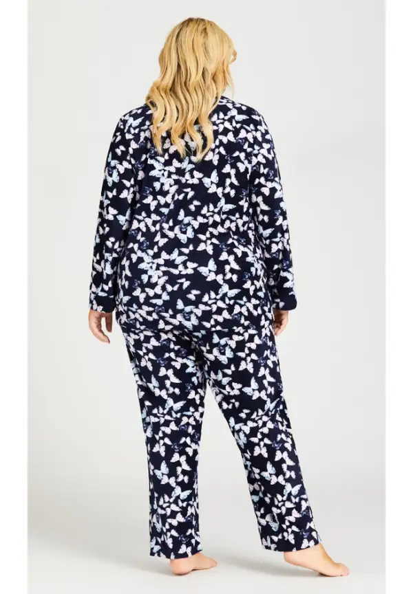 Button Fleece Sleep Top