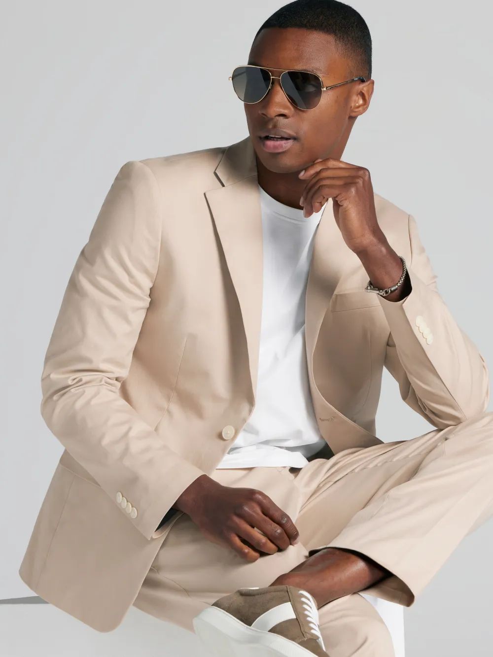 Tommy Hilfiger Modern Fit Cotton Blend Suit Jacket