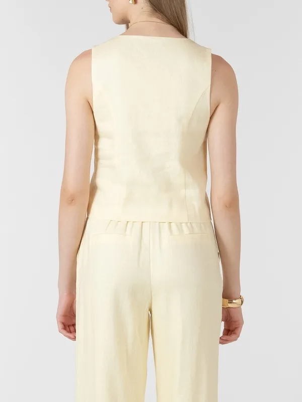 Tie Front Sleeveless Tank Top