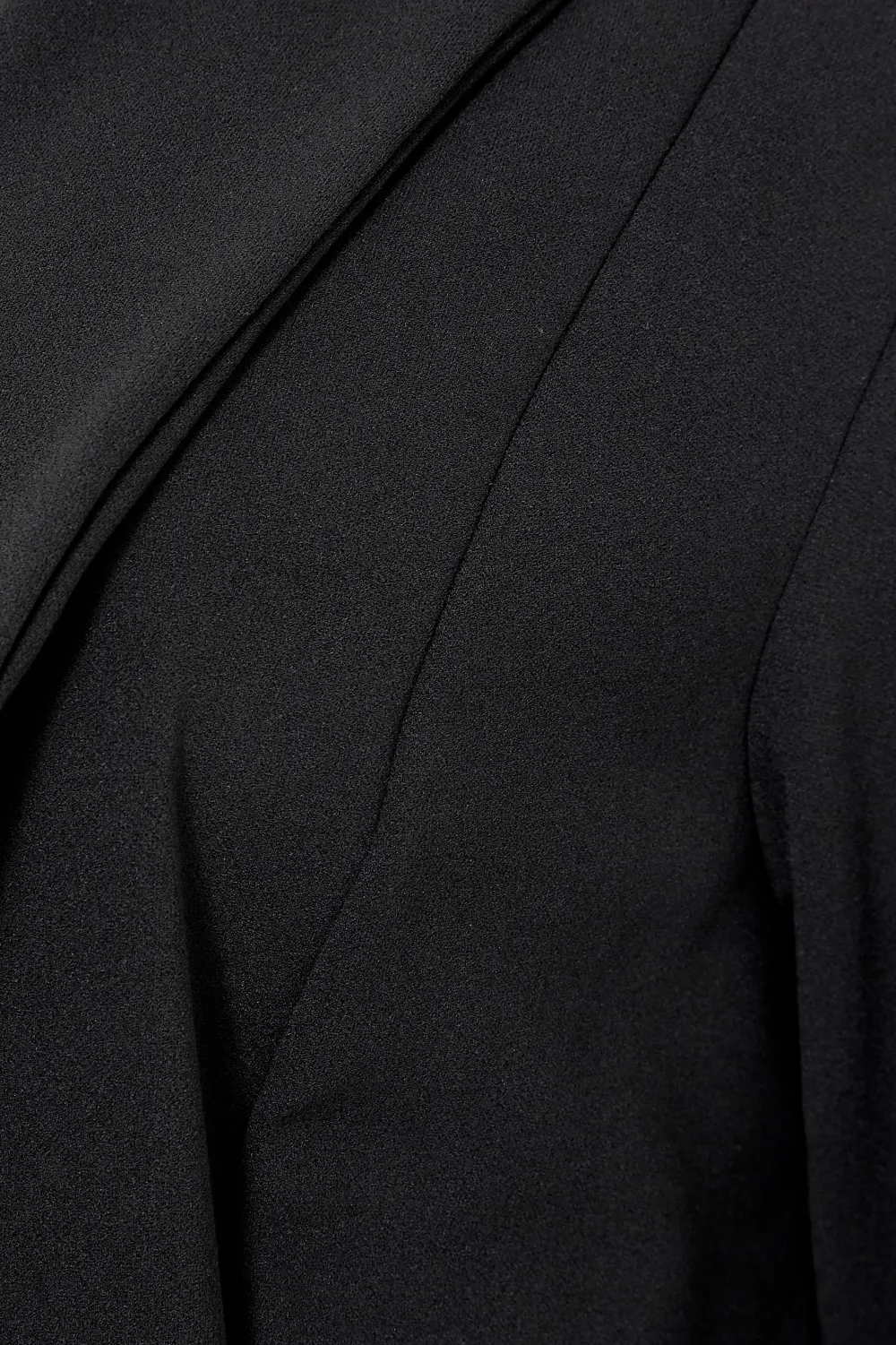 LTS Tall Black Scuba Longline Blazer