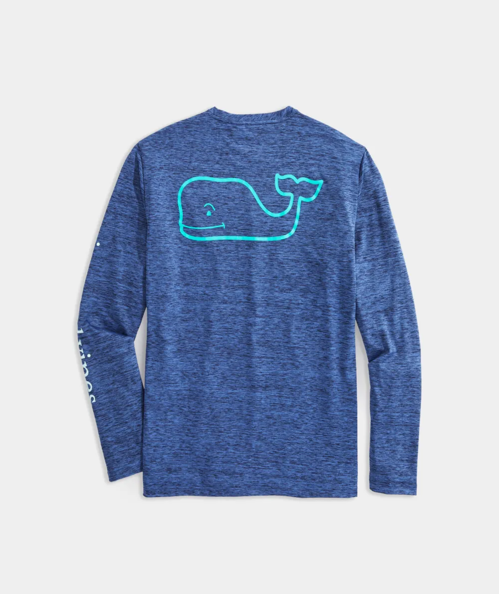 Whale Logo Long-Sleeve Harbor Performance Tee