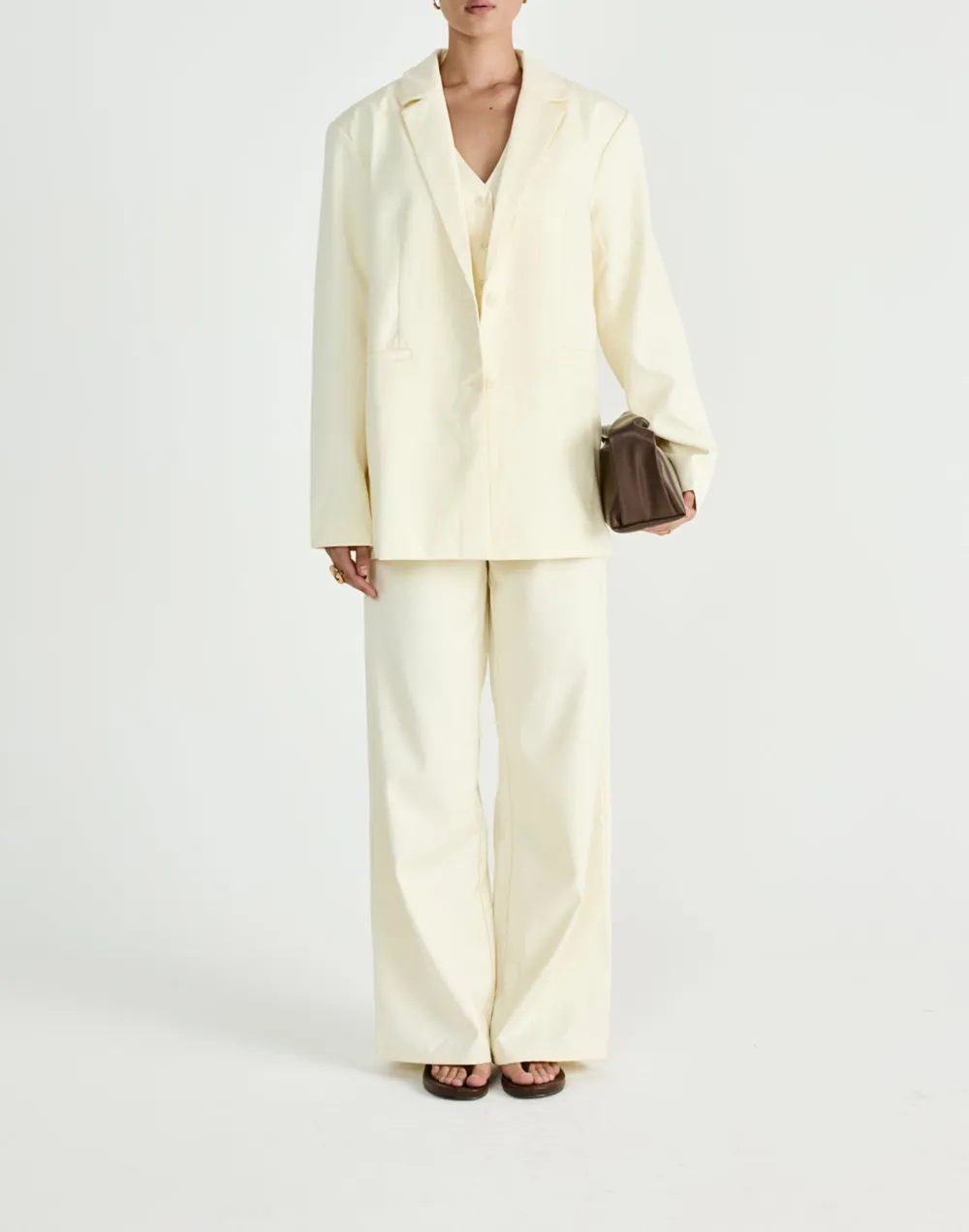 Business Casual Solid Color Trousers