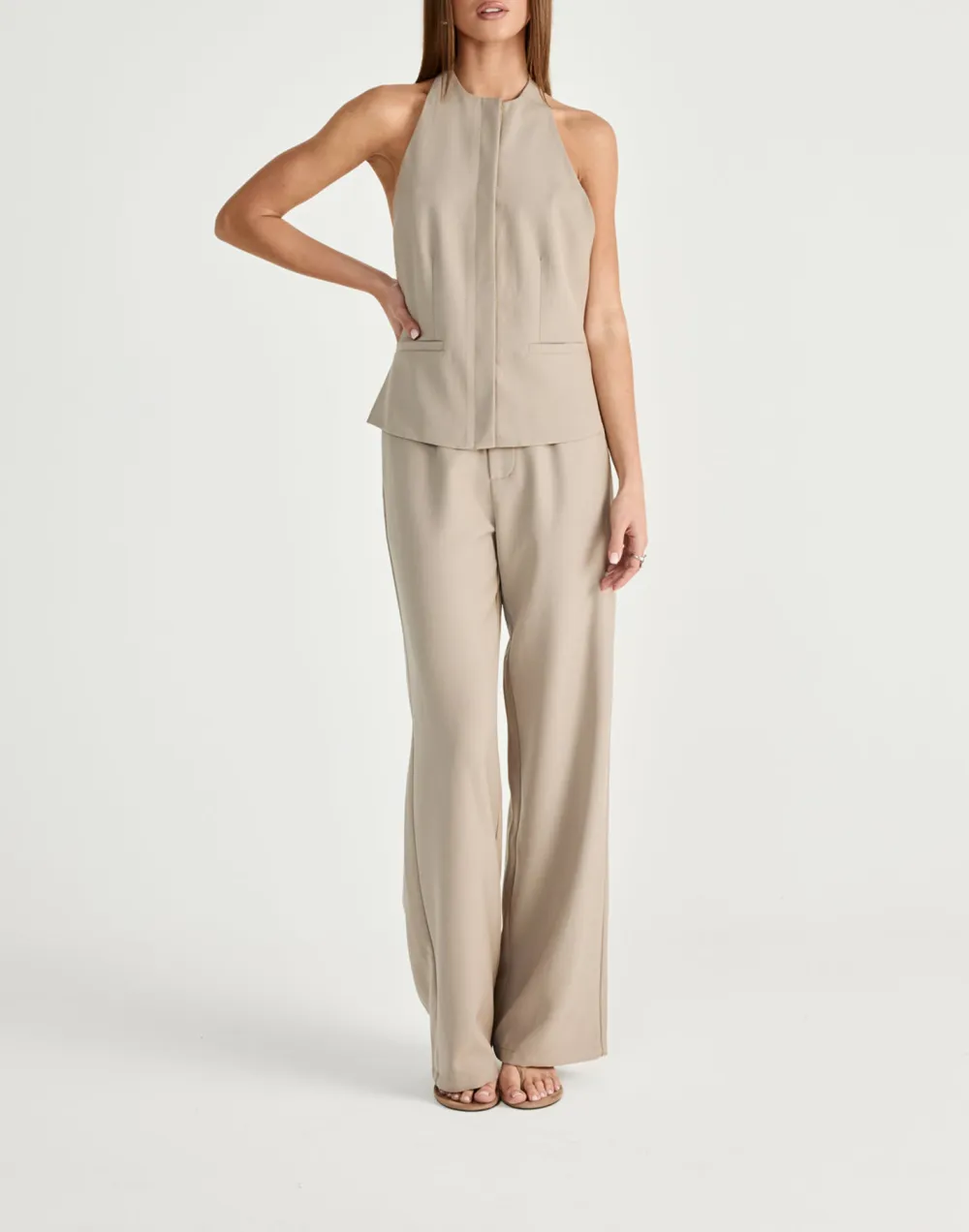 Casual Versatile Mid-Rise Trousers