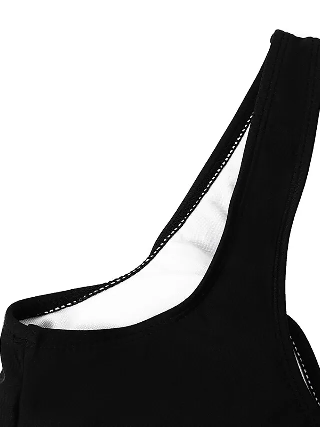 Women's Swimwear Bikini 2 Piece Plus Size Swimsuit Ruched Backless 2 Piece Open Back Slim Camouflage Pure Color Orange Padded V Wire Bathing Suits New Vacation Fashion