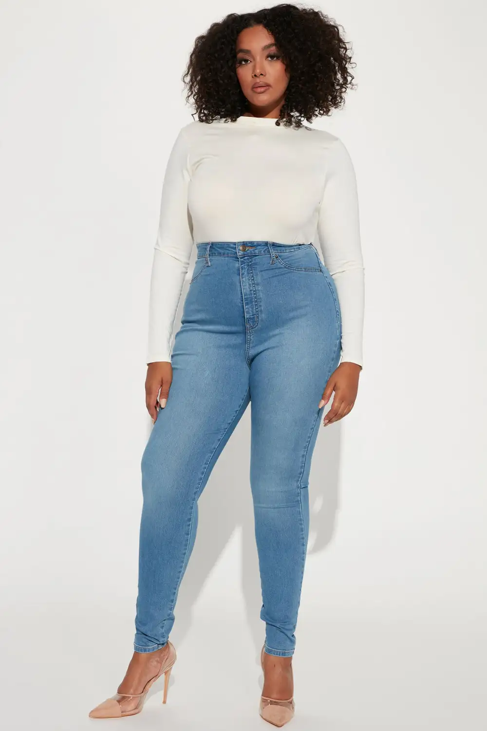 Tall Flex Game Strong Super High Rise Skinny Jeans - Light Wash