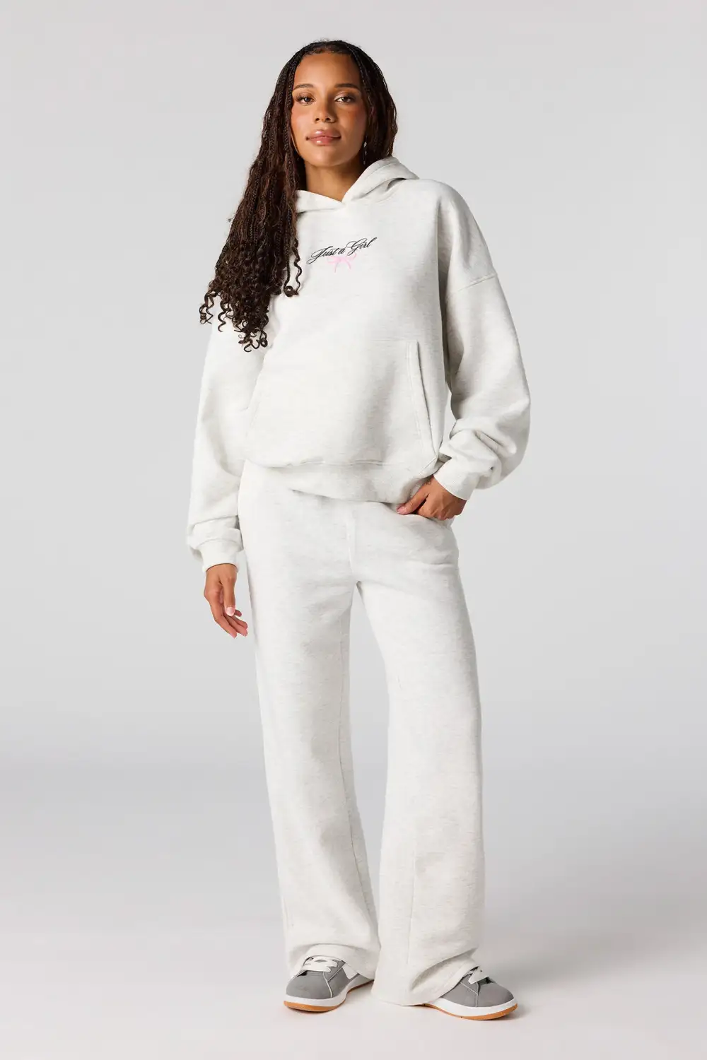 Puff Print Boxy Fleece Hoodie