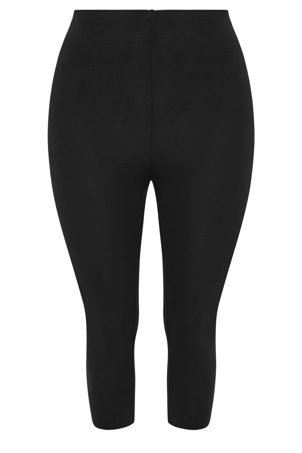 YOURS 2 PACK Curve Black Abstract Print Cropped Leggings