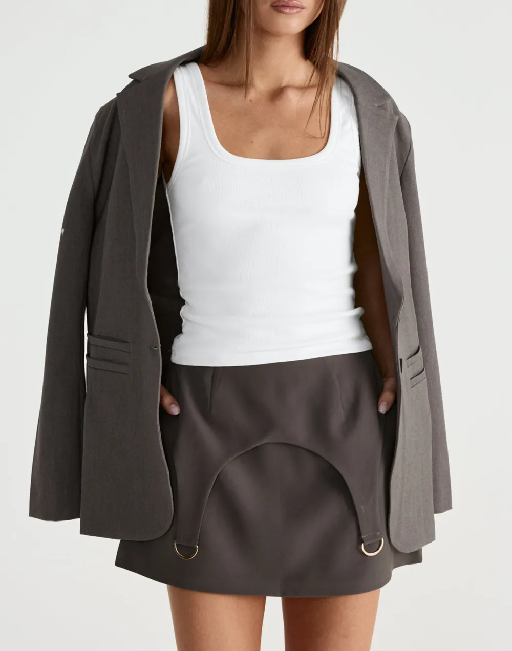 Slimming A-Line Layered Skirt For Women