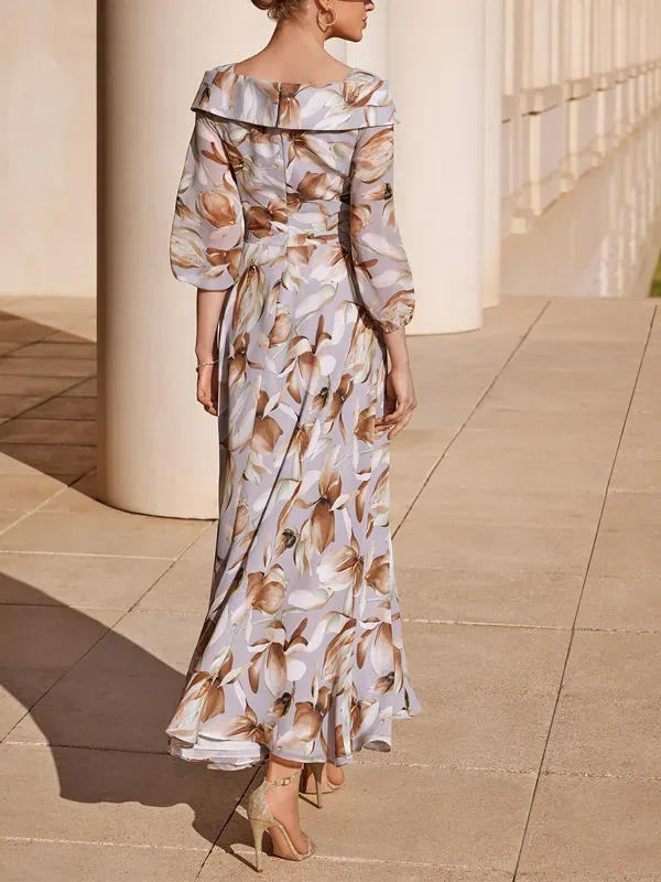 Printed Sheath Midi Dress