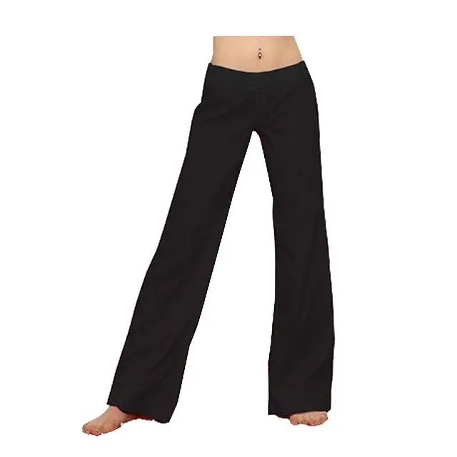 Women's Bootcut Sweatpants Wide Leg Chinos Black Blue Purple Mid Waist Streetwear Casual Lounge Casual Weekend Micro-elastic Full Length Comfort Plain S M L XL XXL Pants