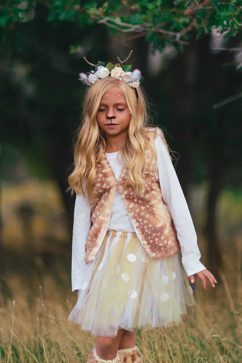 Deer Floral Antler Headband