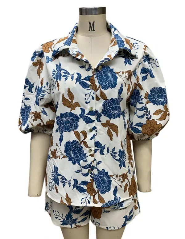 Women’s Polyester Printed Casual Set