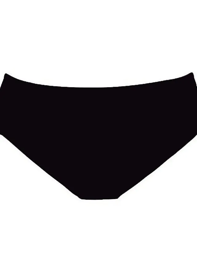 Women's Swimwear Tankini 2 Piece Normal Swimsuit 2 Piece Bandeau Strapless Solid Color Black Bathing Suits Sports Summer